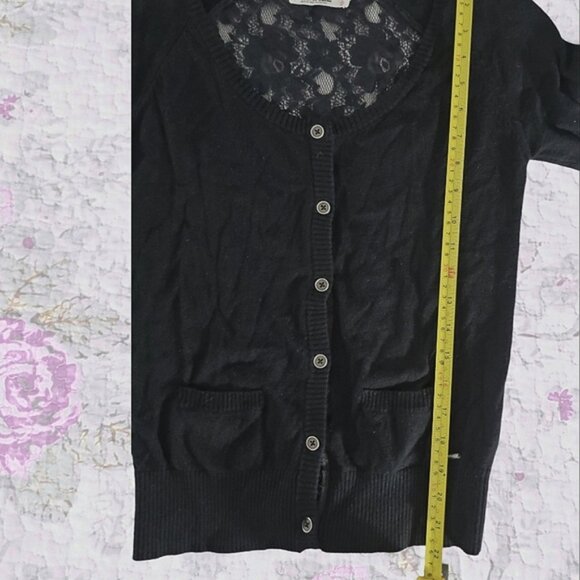 Garage Scoop Neck Lace Cardigan - Picture 9 of 16